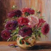 CLEMMENSEN Knud 1870-1953,A vase with asters in a vase on a table,1926,Bruun Rasmussen DK 2011-11-28