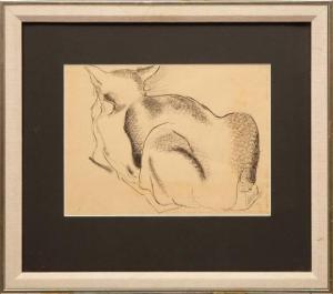 CLEMMER John 1923-2014,Cat (Pahst),1948,Neal Auction Company US 2022-03-09