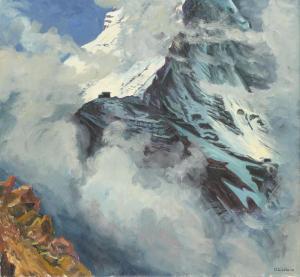 CLENIN Otto 1899-1986,Der Hörnligrat am Matterhorn,Dobiaschofsky CH 2012-05-12