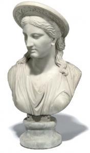 CLERICI Leone,AN ITALIAN WHITE MARBLE BUST OF A CLASSICAL GODDES,1902,Christie's GB 2007-09-25