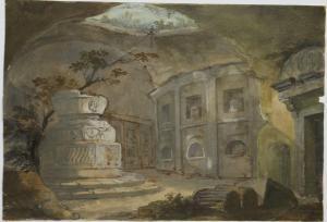 CLERISSEAU Charles Louis 1721-1820,Salle du Saint Sépulcre,Art Valorem FR 2024-03-21
