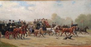 CLERMONT DE GALLERANDE Adhémar Louis 1837-1895,Courses de calèches,Joron-Derem FR 2020-06-09