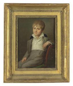 CLESS Jean Henri,Portrait of a young boy, three-quarter length, sea,1809,Christie's 2011-11-16