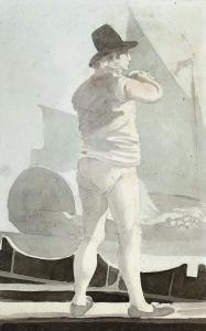 CLEVELEY Robert 1747-1809,Study of a man by a boat,Christie's GB 2011-05-24
