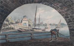 CLEVELEY Robert 1747-1809,UNDER KEW BRIDGE,Potomack US 2021-06-10