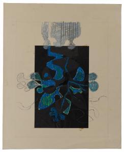 CLIFFE Henry 1919-1983,Abstract composition in blue and black,Rosebery's GB 2024-03-12