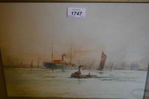 CLIFFORD Frank 1900-1900,Eastwood Bound - Leaving Tilbury,1920,Lawrences of Bletchingley 2019-04-30