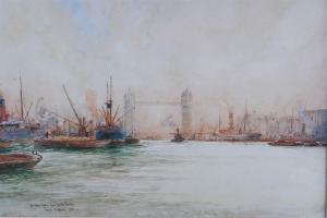 CLIFFORD Frank 1900-1900,THE UPPER POOL FROM LONDON BRIDGE,Potomack US 2019-11-21