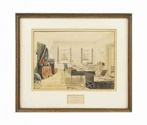 CLIFFORD Henry Hugh,Lord Raglan's room at Headquarters before Sevastop,1855,Christie's 2014-05-22