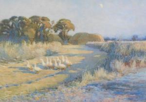 CLIFFORD Henry Percy 1898-1938,Rural scene with geese,Golding Young & Mawer GB 2018-05-23