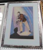 CLIFFTON Leonard,Man with Saxophone,Tooveys Auction GB 2014-04-23