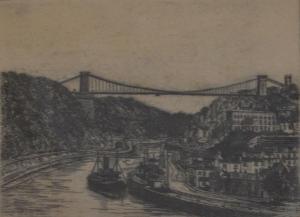 CLIFTON Tom 1800,THE CLIFTON SUSPENSION BRIDGE FROM HOTWELLS,Leonard Joel AU 2016-07-28