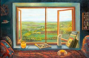 CLIMENT Elena 1955,Room with Landscape of Burgundy,1999,William Doyle US 2024-03-13