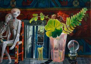 CLIMENT Elena 1955,Shelf with Door Photograph and Skeletons,2000,William Doyle US 2023-10-10