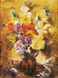 CLOCHARD William Marcel 1894-1990,Composition florale,Horta BE 2019-04-29