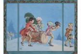 CLOKE Rene 1904-1995,Children playing in the snow,Peter Wilson GB 2015-09-16
