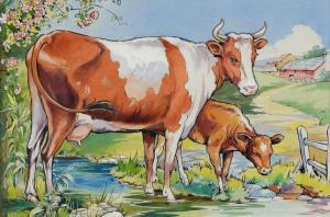 CLOKE Rene 1904-1995,Farm Animals,Mellors & Kirk GB 2023-07-18