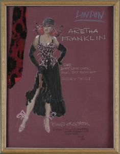 CLOPTON Boyd,Costume Design for Aretha Franklin,1980,Stair Galleries US 2009-06-05