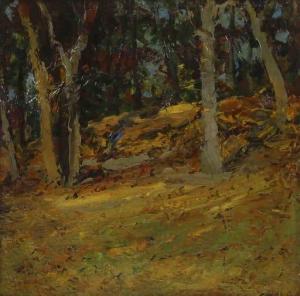 CLOSSON William Baxter P.,Untitled (Autumn Woodland Scene),Clars Auction Gallery 2021-08-14