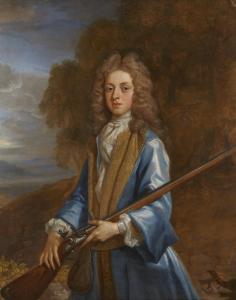 CLOSTERMAN Johan Baptist 1660-1711,Portrait of a young man, standing half-length in,1700,Rosebery's 2023-07-19