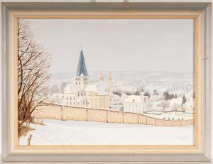 CLOUARD Albert 1866-1952,Abbey in snow,2009,Bellmans Fine Art Auctioneers GB 2022-08-05
