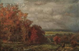CLOUGH Ansel D 1873-1874,Autumn Road,1871,Skinner US 2011-01-28