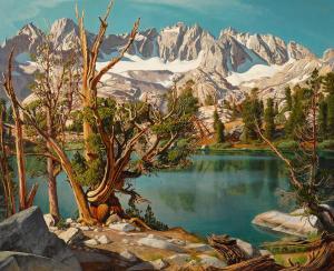 CLUNIE Robert 1895-1984,Old Whitebark Pine Tree at Summit Lake, Nth Palisa,1961,Bonhams 2021-11-23