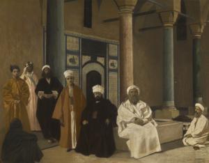 CLUSERET Gustave paul,OUTSIDE THE PRIVY CHAMBER, TOPKAPI PALACE, ISTANBU,1883,Sotheby's 2019-02-05