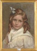 CLUYSENAAR Andre 1872-1939,Portrait d’’une fillette,1907,VanDerKindere BE 2015-04-21
