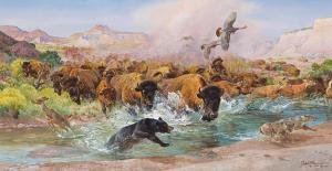 CLYMER John 1907-1989,Clearing the Palo Duro,1980,Scottsdale Art Auction US 2024-04-12