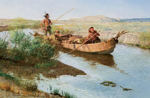 CLYMER John 1907-1989,Trading Down the Sweetwater,Scottsdale Art Auction US 2024-04-12