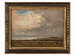COASTAL L Foster,Coastal View with Sheep,Auctionata DE 2016-08-26