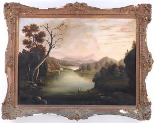 COATES Edmund C 1816-1871,Hudson River School landscape,South Bay US 2024-01-31