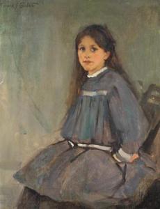 COATES George James 1869-1930,A seated portrait of Muriel Hillard,c. 1913,Bonhams GB 2020-02-26
