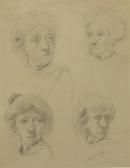 COATES George James 1869-1930,Portrait Studies,Leonard Joel AU 2013-06-27