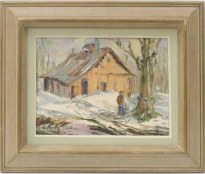 COATES Lois Eastman,Cowansville Sugar Camp,20th Century,Lando Art Auction CA 2018-10-14