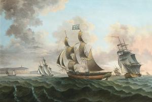 COATES William 1700-1800,the baltic trader 'alster' off a coastline,Sotheby's GB 2004-09-14