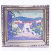 COATS Randolph Lasalle 1891-1957,Taos Landscape with Mission,Ripley Auctions US 2015-11-21