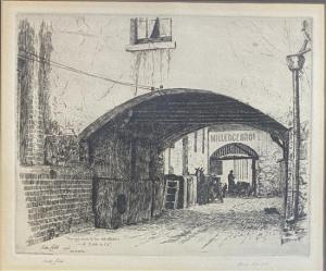 COBB VICTOR 1876-1945,The Approach to the Old Stables Of Cobb & Co,1926,Theodore Bruce AU 2020-09-14