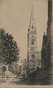 COBB VICTOR 1876-1945,The Scot's Church, Collins Street, Melbourne,1929,Leonard Joel AU 2019-11-13