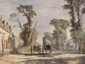 COBBETT Edward John 1815-1899,A continental street scene with carts,Cheffins GB 2024-01-11