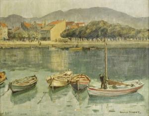 COBBETT HILARY 1885-1947,A HARBOUR WITH ROWING BOATS,Sworders GB 2019-02-26