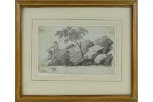 COBBOLD REV.RICHARD 1797-1877,figures by rocks,Burstow and Hewett GB 2015-05-27
