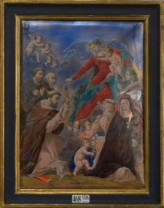 COBLENTZ Lee 1900-1900,Saints en prière devant la Vierge à l'enfant,VanDerKindere BE 2017-03-21