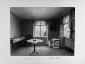 COCHELET Louise 1800-1800,Interior of the artist's room at Lake Constance, w,Christie's 2000-01-28