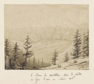 COCHELET Louise 1800-1800,View of Mont Blanc,Christie's GB 2012-12-06
