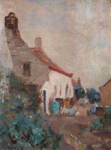 COCHRANE Bertha L 1891-1915,Cottage at Runswick, Yorkshire,1913,Bonhams GB 2010-11-29