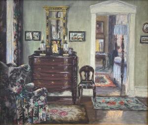COCHRANE Josephine Granger 1864-1953,Interior Scene with Antique Furniture,,Burchard US 2021-12-12