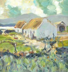 COCHRANE Josephine Granger 1864-1953,OLD COUNTRY COTTAGE,Ross's Auctioneers and values IE 2017-06-28