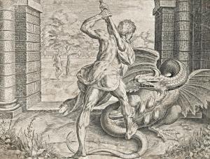 COCK Hieronymus 1510-1570,Hercules defeats the dragon of the Hesperides,Nagyhazi galeria 2016-12-13